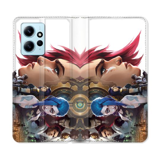 Housse Cuir Portefeuille Pour Xiaomi Redmi Note 12 4G Arcane Jynx Sœur