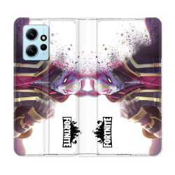 Housse Cuir Portefeuille Pour Xiaomi Redmi Note 12 4G Fortnite Blanc