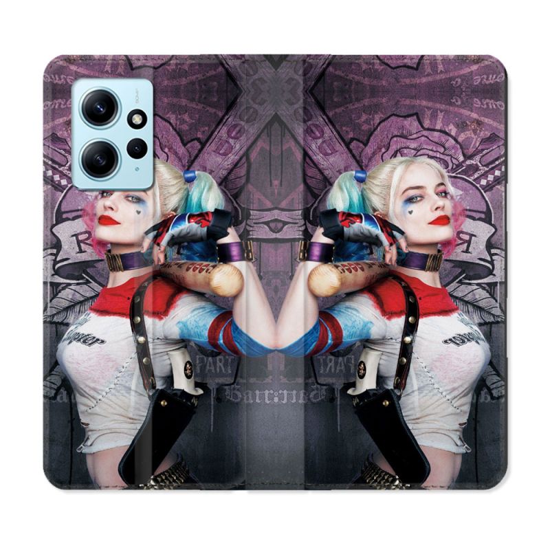 Housse Cuir Portefeuille Pour Xiaomi Redmi Note 12 4G Harley Quinn Batte