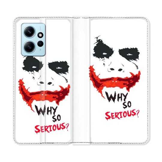 Housse Cuir Portefeuille Pour Xiaomi Redmi Note 12 4G Joker Blanc