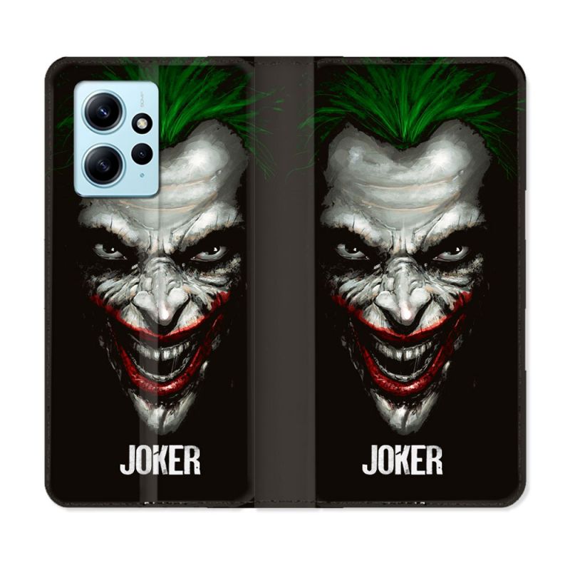 Housse Cuir Portefeuille Pour Xiaomi Redmi Note 12 4G Joker Noir