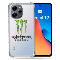 Coque Renforcée En Verre Trempé Transparente Pour Xiaomi Redmi 12 5G Monster Energy