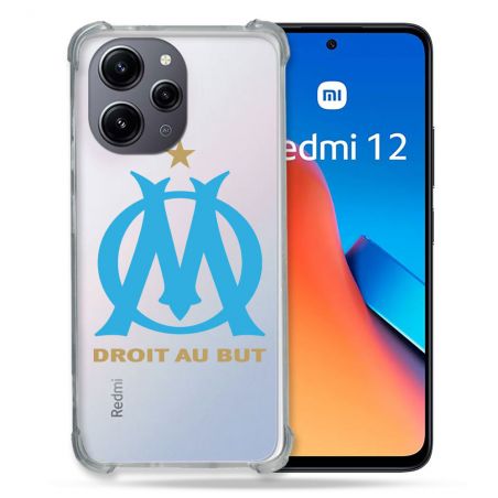 Coque Renforcée En Verre Trempé Transparente Pour Xiaomi Redmi 12 5G Olympique Marseille OM
