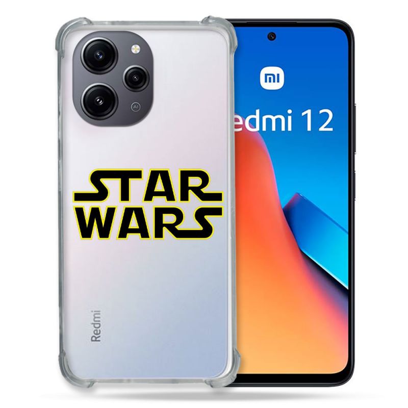 Coque Renforcée En Verre Trempé Transparente Pour Xiaomi Redmi 12 5G Star Wars