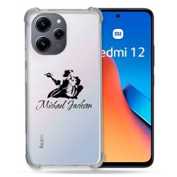 Coque Renforcée En Verre Trempé Transparente Pour Xiaomi Redmi 12 5G Michael Jackson