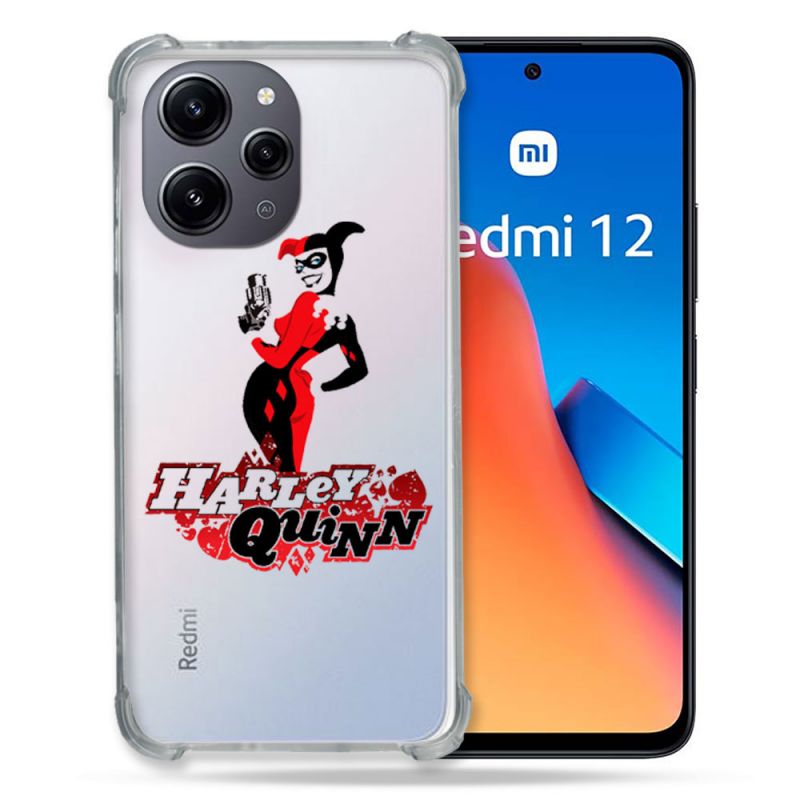 Coque Renforcée En Verre Trempé Transparente Pour Xiaomi Redmi 12 5G Harley Quinn