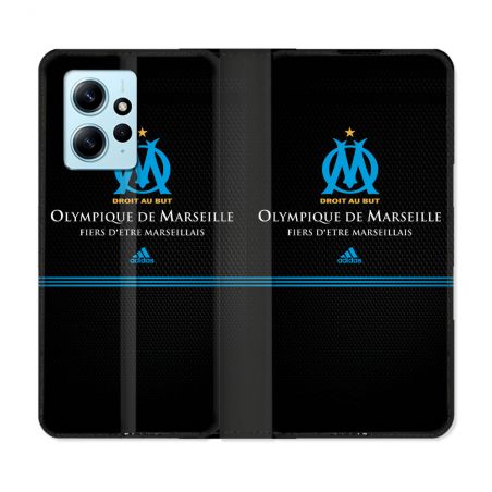 Housse Cuir Portefeuille Pour Xiaomi Redmi Note 12 4G Olympique Marseille OM Fier etre Marseillais