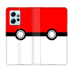 Housse Cuir Portefeuille Pour Xiaomi Redmi Note 12 4G Pokemon Pokeball