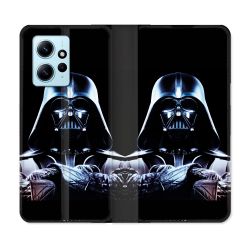 Housse Cuir Portefeuille Pour Xiaomi Redmi Note 12 4G Star Wars - Dark Vador Noir