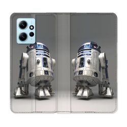Housse Cuir Portefeuille Pour Xiaomi Redmi Note 12 4G Star Wars - R2D2