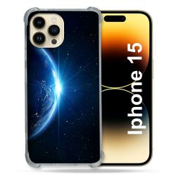 Coque Renforcée En Verre Trempé Pour Iphone 15 (6.1) Univers Planete Terre