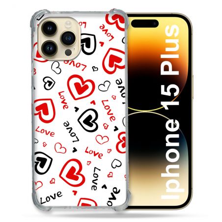 Coque Compatible MagSafe Pour Iphone 15 Plus Amour Love