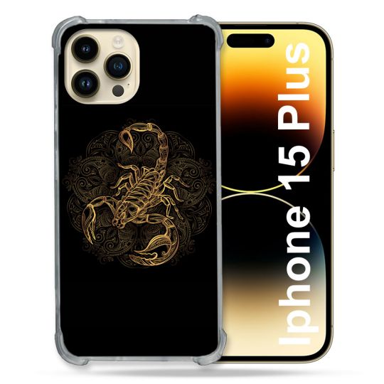 Coque Compatible MagSafe Pour Iphone 15 Plus Animal Scorpion Fresque