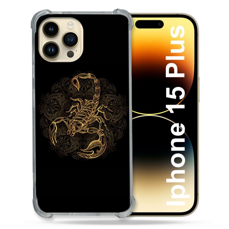 Coque Compatible MagSafe Pour Iphone 15 Plus Animal Scorpion Fresque