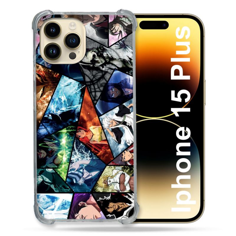 Coque Compatible MagSafe Pour Iphone 15 Plus Manga Bleach Pele Mele