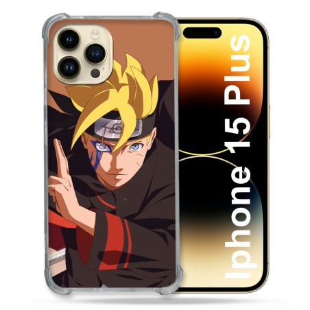 Coque Compatible MagSafe Pour Iphone 15 Plus Manga Boruto Signe