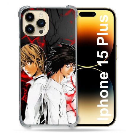 Coque Compatible MagSafe Pour Iphone 15 Plus Manga Death Note Duo