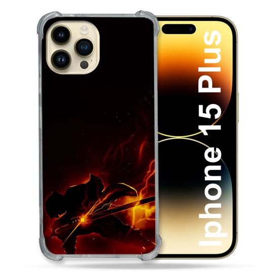 Coque Compatible MagSafe Pour Iphone 15 Plus Manga Demon Slayer Electric