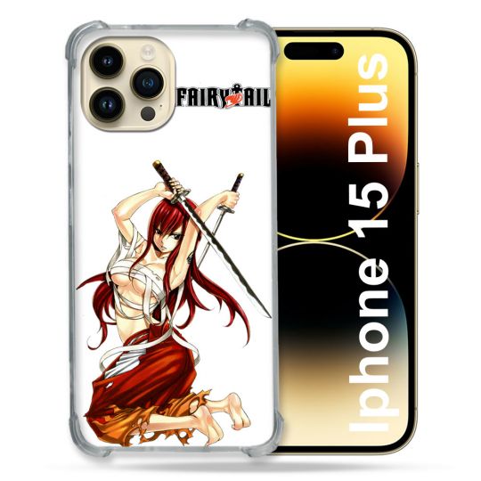 Coque Compatible MagSafe Pour Iphone 15 Plus Manga Fairy Tail Erza