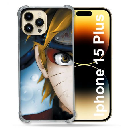 Coque Compatible MagSafe Pour Iphone 15 Plus Manga Naruto Blanc