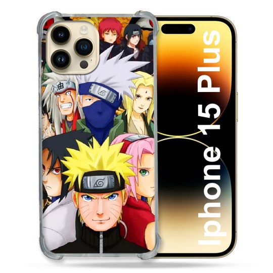 Coque Compatible MagSafe Pour Iphone 15 Plus Manga Naruto Team