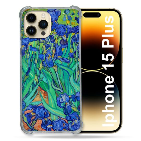 Coque Compatible MagSafe Pour Iphone 15 Plus Peinture Iris