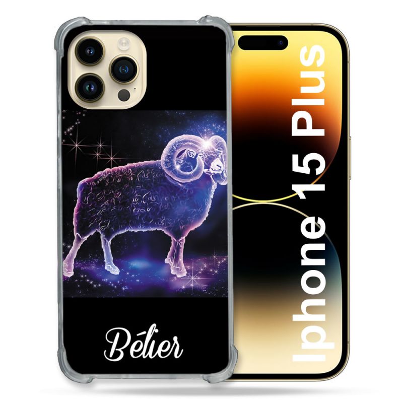 Coque Compatible MagSafe Pour Iphone 15 Plus Signe Zodiaque 2 Bélier