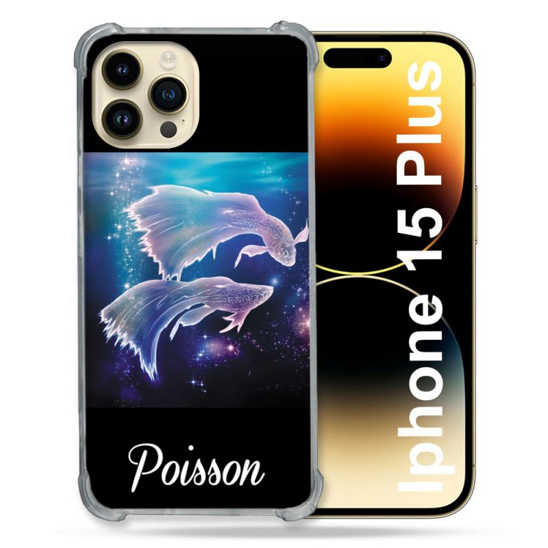 Coque Compatible MagSafe Pour Iphone 15 Plus Signe Zodiaque 2 Poisson