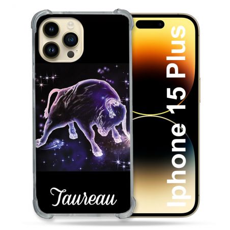 Coque Compatible MagSafe Pour Iphone 15 Plus Signe Zodiaque 2 Taureau