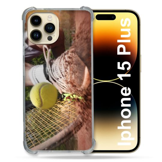 Coque Compatible MagSafe Pour Iphone 15 Plus Sport Tennis Glissade