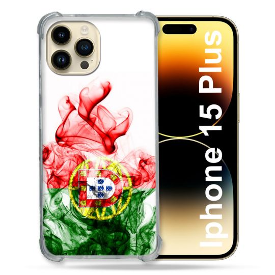 Coque Compatible MagSafe Pour Iphone 15 Plus Voyage Portugal Flamme