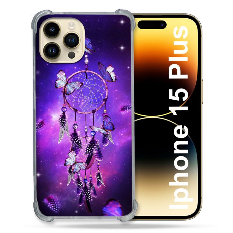 Coque Compatible MagSafe Pour Iphone 15 Plus Zen Attrape Reve Papillon