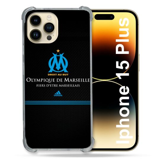 Coque Compatible MagSafe Pour Iphone 15 Plus (6.7) Olympique Marseille OM Fier etre Marseillais