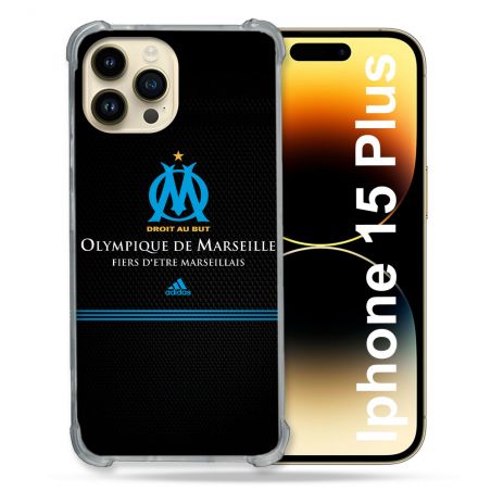 Coque Compatible MagSafe Pour Iphone 15 Plus (6.7) Olympique Marseille OM Fier etre Marseillais