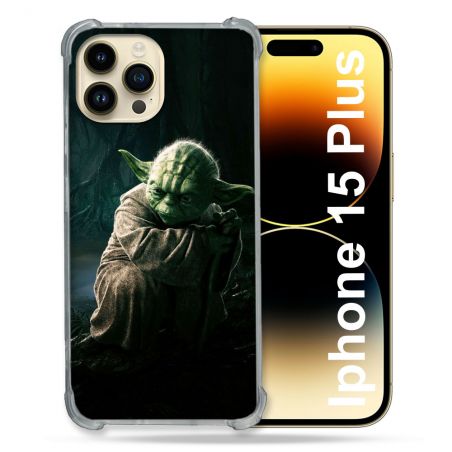 Coque Compatible MagSafe Pour Iphone 15 Plus (6.7) Star Wars - Yoda sombre