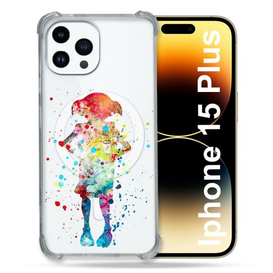 Coque Compatible MagSafe Transparente Pour Iphone 15 Plus (6.7) Dobby Colore