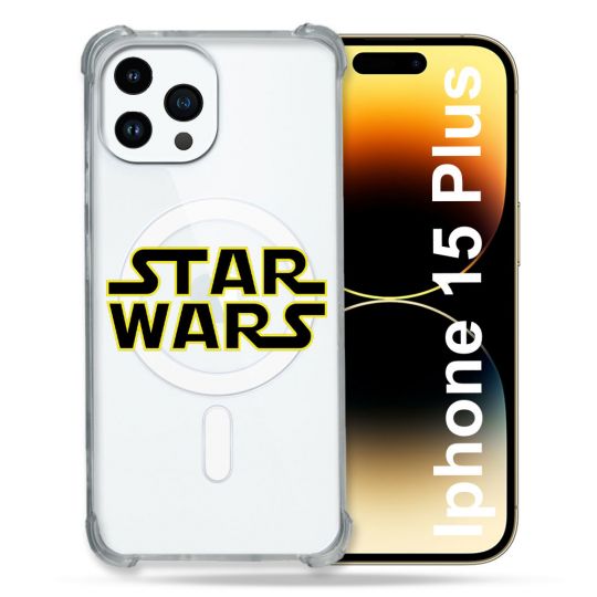 Coque Compatible MagSafe Transparente Pour Iphone 15 Plus (6.7) Star Wars