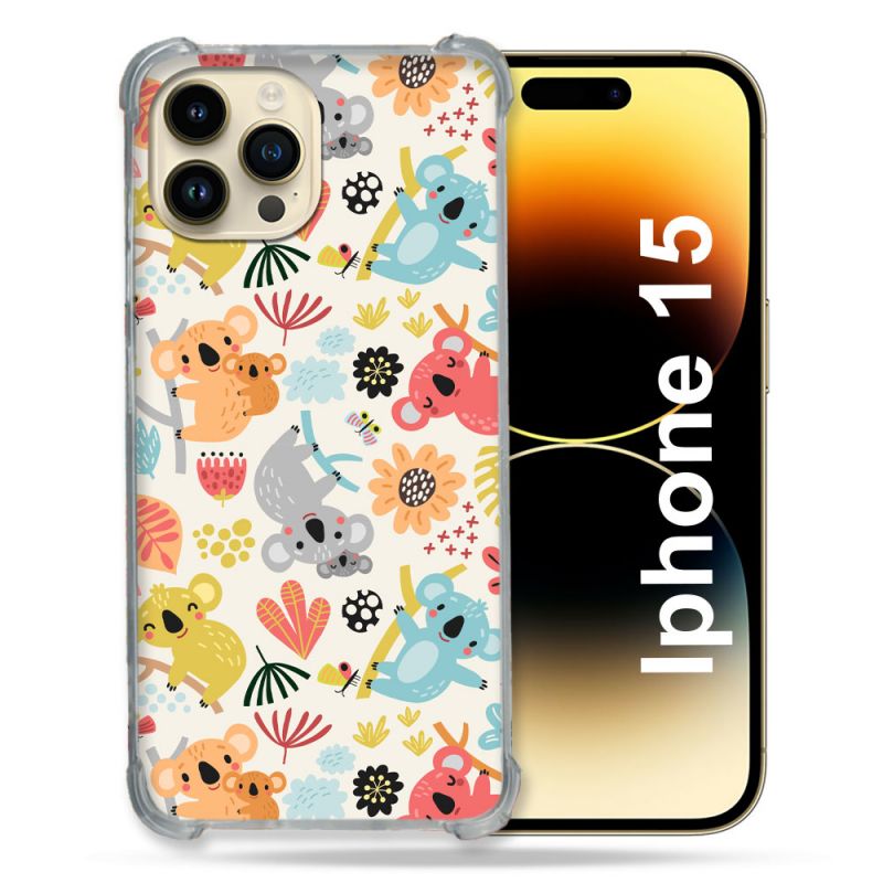 Coque Compatible MagSafe Pour Iphone 15 (6.1) Animal Koala Pattern