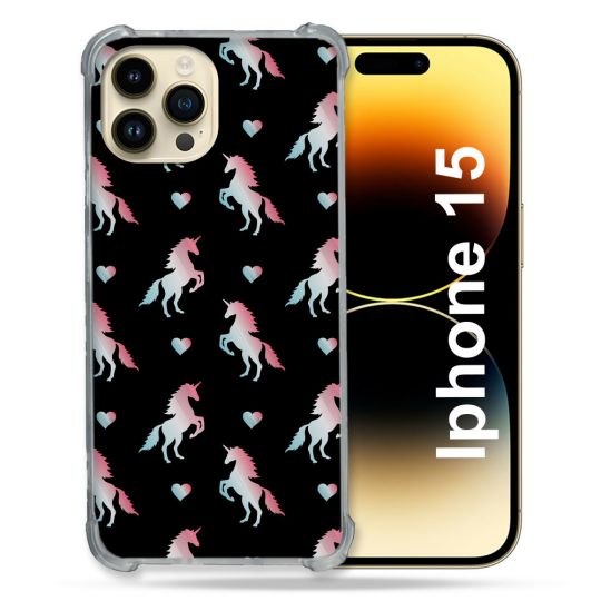 Coque Compatible MagSafe Pour Iphone 15 (6.1) Fantastique Licorne Pattern