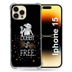 Coque Compatible MagSafe Pour Iphone 15 (6.1) Harry Potter Dobby Free Noir