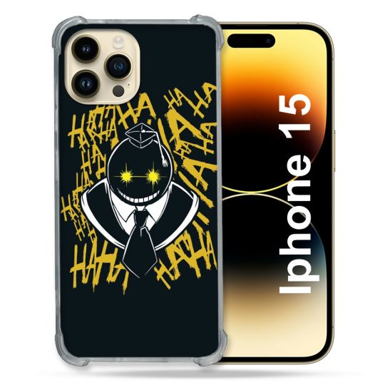 Coque Compatible MagSafe Pour Iphone 15 (6.1) Manga Assassination Classroom Kuro Noir