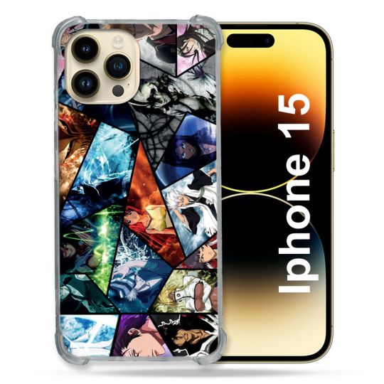 Coque Compatible MagSafe Pour Iphone 15 (6.1) Manga Bleach Pele Mele