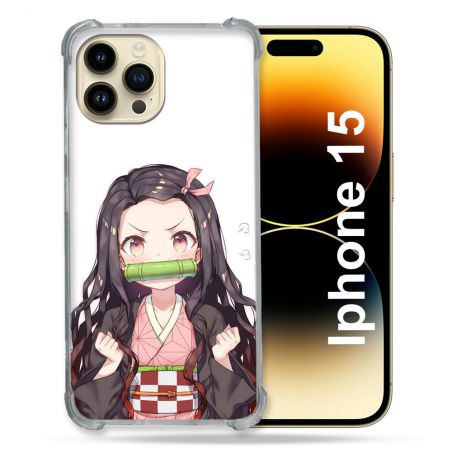 Coque Compatible MagSafe Pour Iphone 15 (6.1) Manga Demon Slayer Nezuko