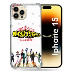 Coque Compatible MagSafe Pour Iphone 15 (6.1) Manga My Hero Academia Blanc