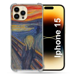 Coque Compatible MagSafe Pour Iphone 15 (6.1) Peinture Le Cri