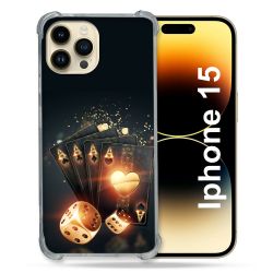 Coque Compatible MagSafe Pour Iphone 15 (6.1) Poker Des