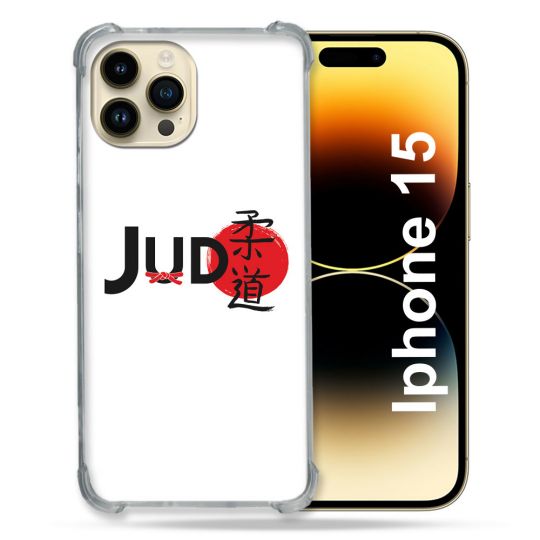 Coque Compatible MagSafe Pour Iphone 15 (6.1) Sport Judo Logo