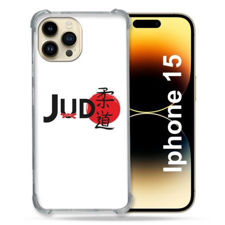 Coque Compatible MagSafe Pour Iphone 15 (6.1) Sport Judo Logo