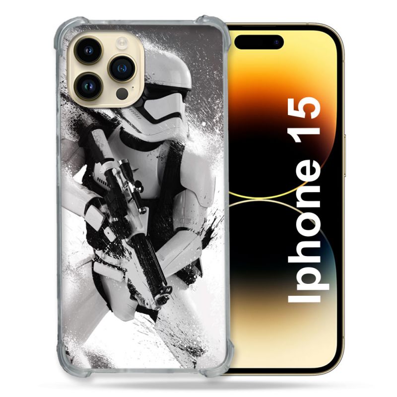 Coque Compatible MagSafe Pour Iphone 15 (6.1) Star Wars - Trooper