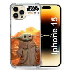 Coque Compatible MagSafe Pour Iphone 15 (6.1) Star Wars - Yoda bebe soleil